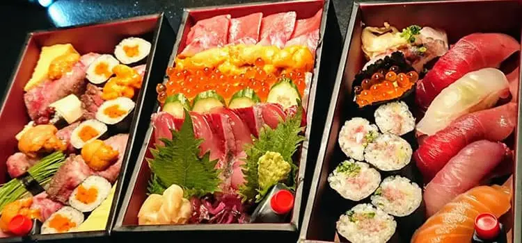 和神の寿司盛り合わせ